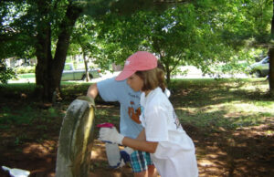 Girl Scouts Clean Up Orrison Family Cemetery