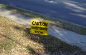 Jermantown Cemetery: Cleanup